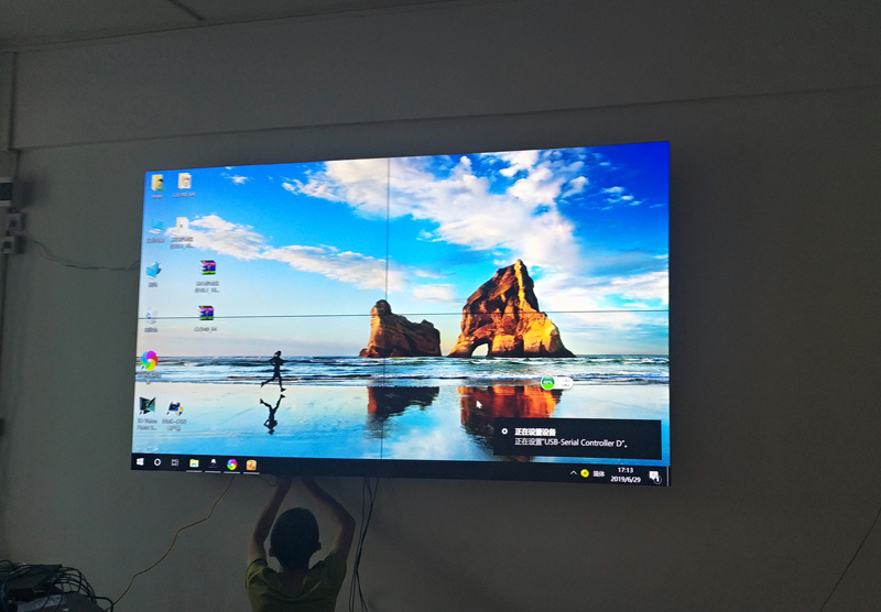 0.88mm拼接屏物理拼縫，0.88液晶拼接屏物理展示